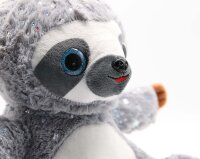 Soma Stoff-Tier Plüsch Faultier XXXL 24cm grau Kuschel Plush Geschenk für Kinder und Erwachsene, Mädchen und Jungen