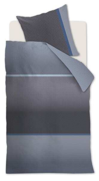 Beddinhouse Mako-Satin Kissenhülle Alluring Blue 80X80 80 x 80 cm 1 Kissenbezug Blau