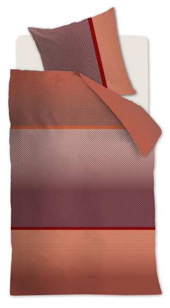 Beddinhouse Mako-Satin Kissenhülle Alluring Red 80X80 80 x 80 cm 1 Kissenbezug Rot