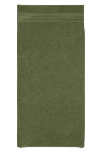 Beddinhouse Baumwoll-Frottee Frotteeware Sheer Olive Green 70X140 70 x 140 cm 1 Duschtuch Olivgrün