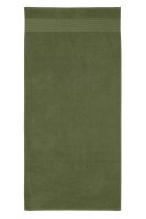 Beddinhouse Baumwoll-Frottee Frotteeware Sheer Olive Green 70X140 70 x 140 cm 1 Duschtuch Olivgrün