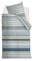 Beddinhouse Mako-Satin Bettwäsche Palenque Blue 155X220 155 x 220 cm + 1x 80 x 80 cm 1 Bettbezug, 1 Kissenbezug Blau