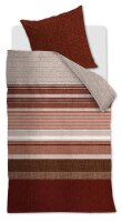 Beddinhouse Renforcé Bettwäsche Lex Red 155X220 155 x 220 cm + 1x 80 x 80 cm 1 Bettbezug, 1 Kissenbezug Rot