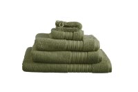 Beddinhouse Baumwoll-Frottee Frotteeware Sheer Olive Green 16X22 Set A 3 16 x 22 cm set van 3 x Waschlappen Olivgrün