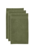 Beddinhouse Baumwoll-Frottee Frotteeware Sheer Olive Green 30X50 Set A 3 30 x 50 cm set van 3 Gästetuch Olivgrün