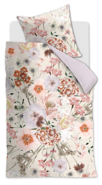 Beddinhouse Mako-Satin Bettwäsche Floret Multi 135X200 135 x 200 cm + 1x 80 x 80 cm 1 Bettbezug, 1 Kissenbezug Multi