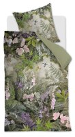 Beddinhouse Mako-Satin Bettwäsche Charming Green 155X220 155 x 220 cm + 1x 80 x 80 cm 1 Bettbezug, 1 Kissenbezug Grün