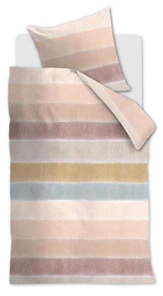 Beddinhouse Renforcé Bettwäsche Soft Linen Nu 155X220 155 x 220 cm + 1x 80 x 80 cm 1 Bettbezug, 1 Kissenbezug Nude