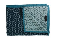 KAAT Amsterdam Baumwolle Kuscheldecke Metro Blue 180X260 180 x 260 cm 1 Tagesdecke Blau