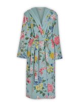 Pip Studio 100% Cotton, terry velour, 380 GSM Bademantel Good Evening Bathrobe Blue Xl XL 1 Bademantel Blau