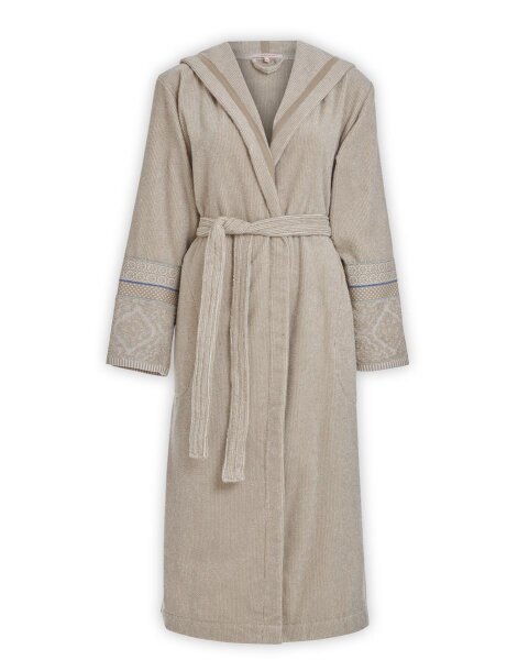 Pip Studio 100% Cotton, terry, 450 GSM Bademantel Soft Zellige Bathrobe Khaki Xs XS 1 Bademantel Khaki