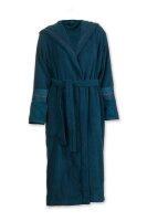 Pip Studio 100% Cotton, terry, 450 GSM Bademantel Soft Zellige Bathrobe Dark Blue Xs XS 1 Bademantel Dunkelblau