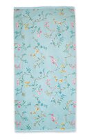 Pip Studio 100% Cotton, terry velour, 500 GSM Frotteeware Les Fleurs Blue 70X140 70 x 140 cm 1 Duschtuch Blau