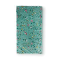 Pip Studio 100% Cotton, terry velour, 500 GSM Frotteeware Les Fleurs Green 70X140 70 x 140 cm 1 Duschtuch Grün