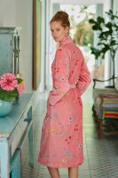 Pip Studio 100% Cotton, terry velour, 380 GSM Bademantel Les Fleurs Bathrobe Pink Xs XS 1 Bademantel Rosa