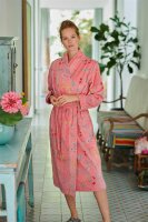 Pip Studio 100% Cotton, terry velour, 380 GSM Bademantel Les Fleurs Bathrobe Pink M M 1 Bademantel Rosa