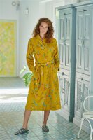 Pip Studio 100% Cotton, terry velour, 380 GSM Bademantel Les Fleurs Bathrobe Yellow S S 1 Bademantel Gelb