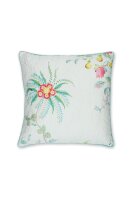 Pip Studio  Dekokissen Fleur Gran Ur Quilted Cushion White 45X45 45 x 45 cm 1 Zierkissen Weiß