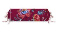 Pip Studio  Dekokissen Flower Festival Roll Cushion Dark Red 22X70 22 x 70 cm 1 Zierkissen Dunkelrot