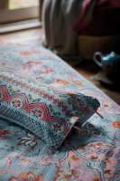 Pip Studio  Dekokissen Chintz Festival Long Cushion Blue 30X90 30 x 90 cm 1 Zierkissen Blau