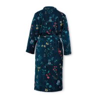 Pip Studio 100% Cotton, terry velour, 380 GSM Bademantel Les Fleurs Bathrobe Dark Blue Xs XS 1 Bademantel Dunkelblau