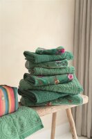 Pip Studio 100% Cotton, terry velour, 500 GSM Frotteeware Les Fleurs Green 30X50 Set A 3 30 x 50 cm set van 3 Gästetuch Grün