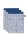 Pip Studio 100% Cotton, terry, 500 GSM Frotteware Tile Pip Blue 16X22 Set A 3 16 x 22 cm set van 3 x Waschlappen Blau