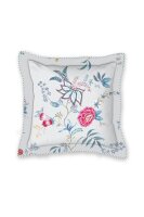 Pip Studio  Dekokissen Flower Festival Square Cushion White 45X45 45 x 45 cm 1 Zierkissen Weiß