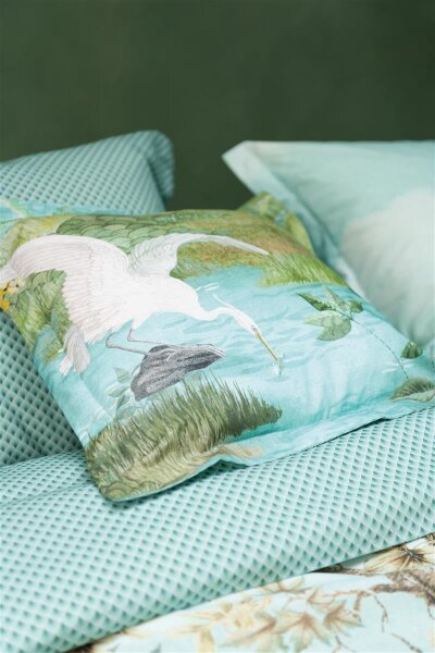 Pip Studio  Dekokissen Pip Paradise Square Cushion Green 45X45 45 x 45 cm 1 Zierkissen Grün