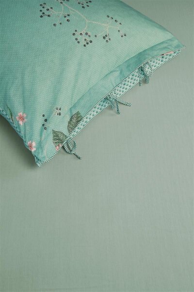 Pip Studio Jersey-Elasthan Spannbettlaken Goodnight By Pip Grey Green 100X200/220 100 x 200/210/220 cm Pocket depth: 30 cm 1 Spannbettlaken Grau Grün