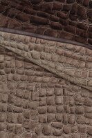 Rivièra Maison Renforcé Kissenhülle Croco Brown 80X80 80 x 80 cm 1 Kissenbezug Braun