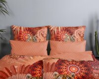 HIP Mako Satin Bettwäsche 155 X 220 cm + 1 x 80 X 80 cm Anakin orange