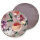 Descanso 100 % Polyvelvet Dekokissen 1 teilig 55 cm round Fiori Taupe