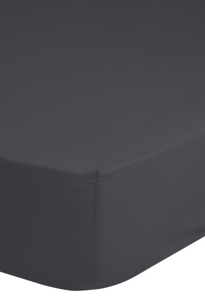 hip Mako Satin Spannbettlaken 1 teilig 180 X 200 cm  Anthracite