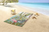 Good Morning Mikrofaser Strandtuch Liegetuch 75 X 150 cm Jungle Party bunt