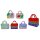 Bubble Pop it Simple Dimple Handtasche Zappelspielzeug Anti Stress Spielzeug Kinder Tasche Weiß Grün Gelb Lila