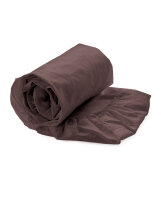 Heckett and Lane Mako Satin Elementi Spannbetttuch 140x200+40 cm, Marsala Brown Uni Marsala-Brown 1 Spannbetttuch