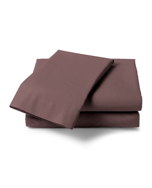 Heckett and Lane Mako Satin Elementi Laken 160x290 Marsala Brown Uni Marsala-Brown