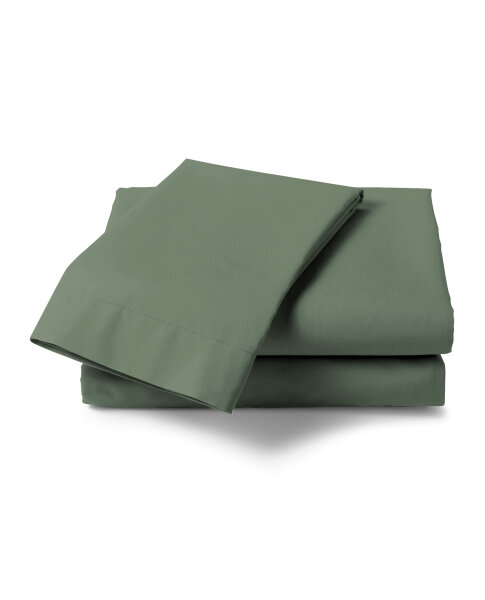 Heckett and Lane Mako Satin Elementi Laken 160x290 Calla Green Uni Calla-Green