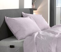 Zo!Home  Lino Kissenbezug 50x50 Grey Lilac Uni Grey-Lilac