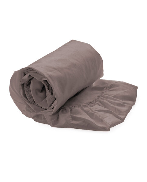 Heckett and Lane Mako Satin Elementi Spannbetttuch 160x200+40 cm, Canyon Rose Uni Canyon-Rose 1 Spannbetttuch
