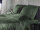 Heckett and Lane Mako Satin Diamante Bettwäsche 200 Calla Green  Calla-Green 1 Bettbezug 200x200cm + 2 Kissenbezug 80x80cm