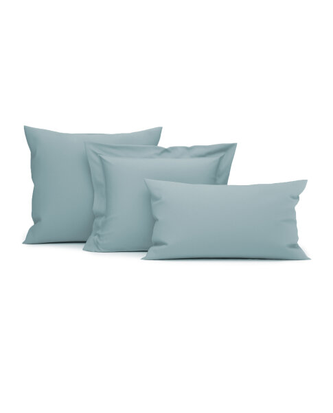 Heckett and Lane Mako Satin Elementi Kissenbezug 40x80 Sphere Blue Uni Sphere-Blue