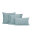 Heckett and Lane Mako Satin Elementi Kissenbezug 40x80 Sphere Blue Uni Sphere-Blue