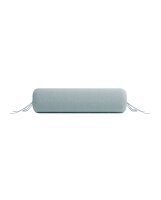 Zo!Home  Lino Nackenrollenbezug 25x90 Stone Blue Uni...