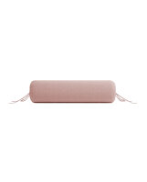 Zo!Home  Lino Nackenrollenbezug 25x90 Old Rose Uni Old-Rose