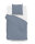 Zo!Home Mako Satin Satinado Bettwäsche 135 Riviera Blue Uni Riviera-Blue 1 Bettbezug 135x200cm + 1 Kissenbezug 80x80cm