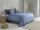Zo!Home Mako Satin Satinado Bettwäsche 135 Riviera Blue Uni Riviera-Blue 1 Bettbezug 135x200cm + 1 Kissenbezug 80x80cm