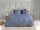 Zo!Home Mako Satin Satinado Bettwäsche 135 Riviera Blue Uni Riviera-Blue 1 Bettbezug 135x200cm + 1 Kissenbezug 80x80cm