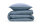 Zo!Home Mako Satin Satinado Bettwäsche 135 Riviera Blue Uni Riviera-Blue 1 Bettbezug 135x200cm + 1 Kissenbezug 80x80cm
